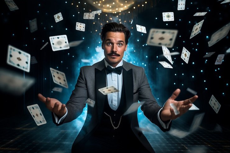 Pengguna menggunakan perangkat mobile mengakses platform hiburan sports dan casino